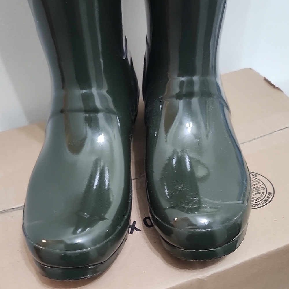 Hunter Dark Green Tall Boots - Picture 3 of 15